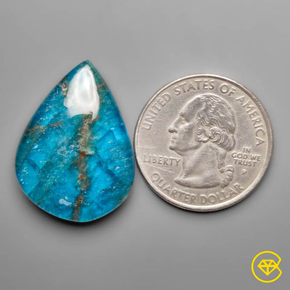 Neon Apatite With Himalayan Quartz Doublet