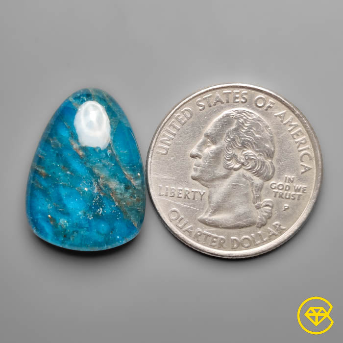 Neon Apatite With Himalayan Quartz Doublet