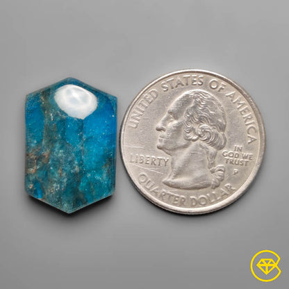 Neon Apatite With Himalayan Quartz Doublet