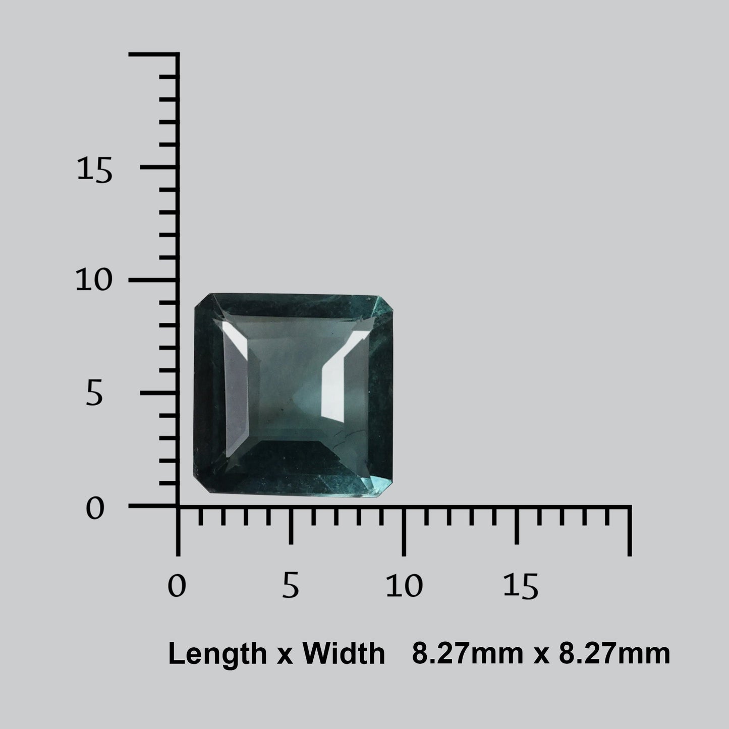 AAA Faceted Belgian Teal Blue Fluorite