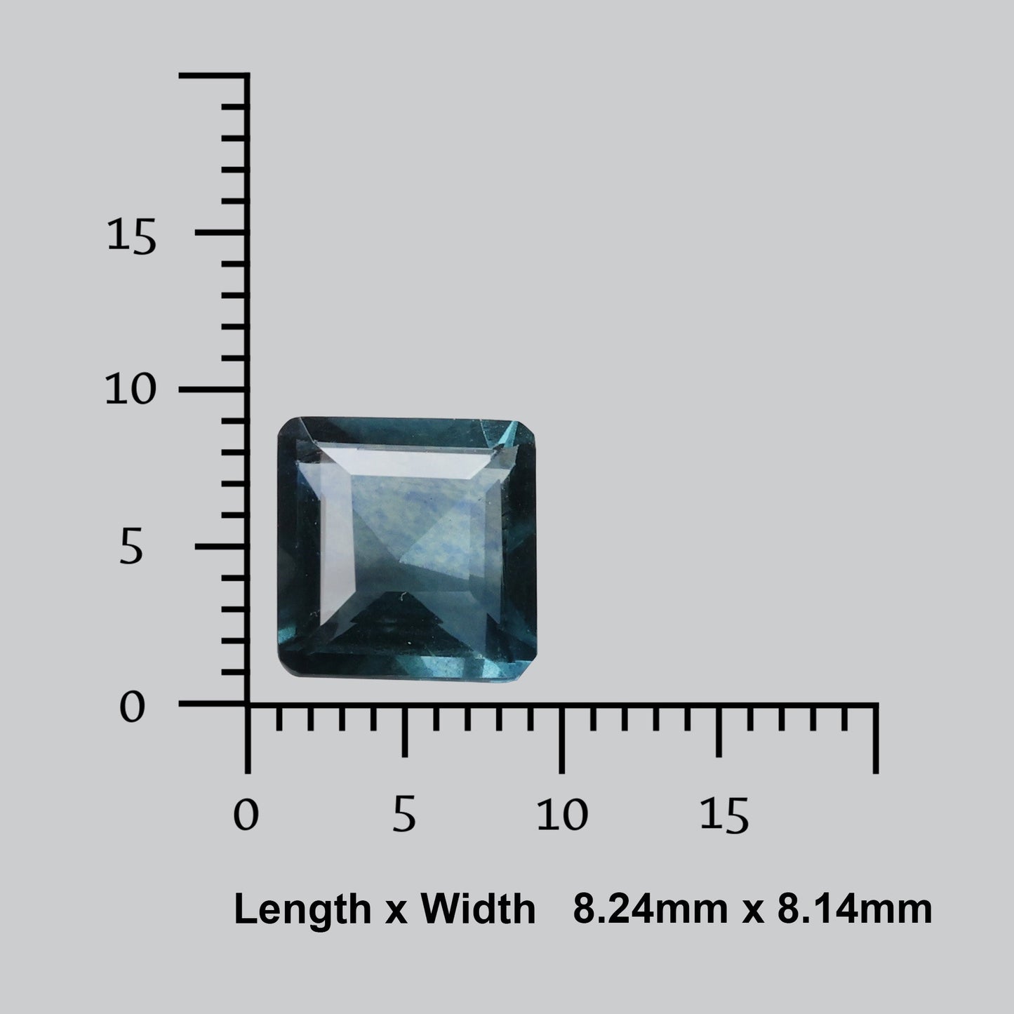 AAA Faceted Belgian Teal Blue Fluorite