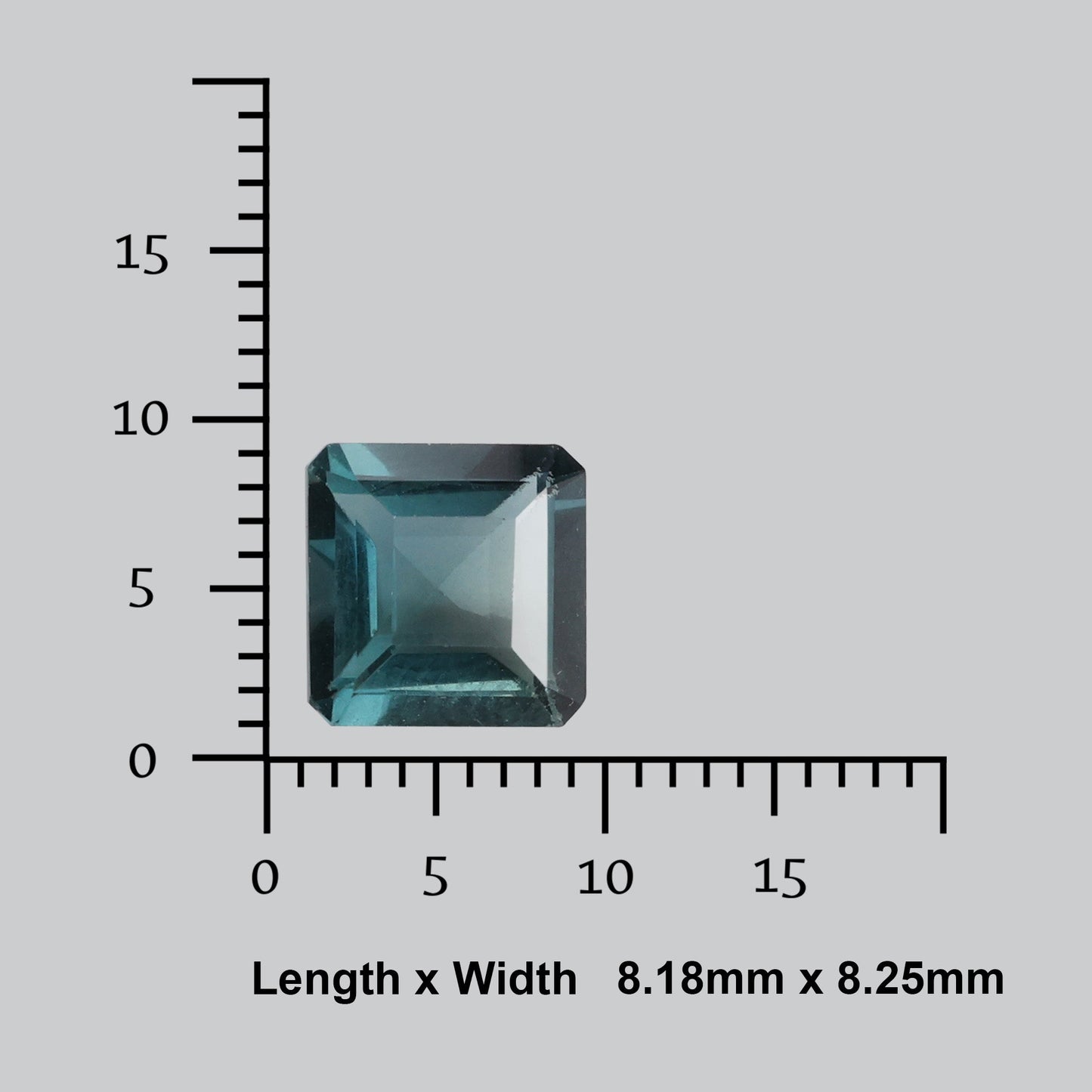 AAA Faceted Belgian Teal Blue Fluorite