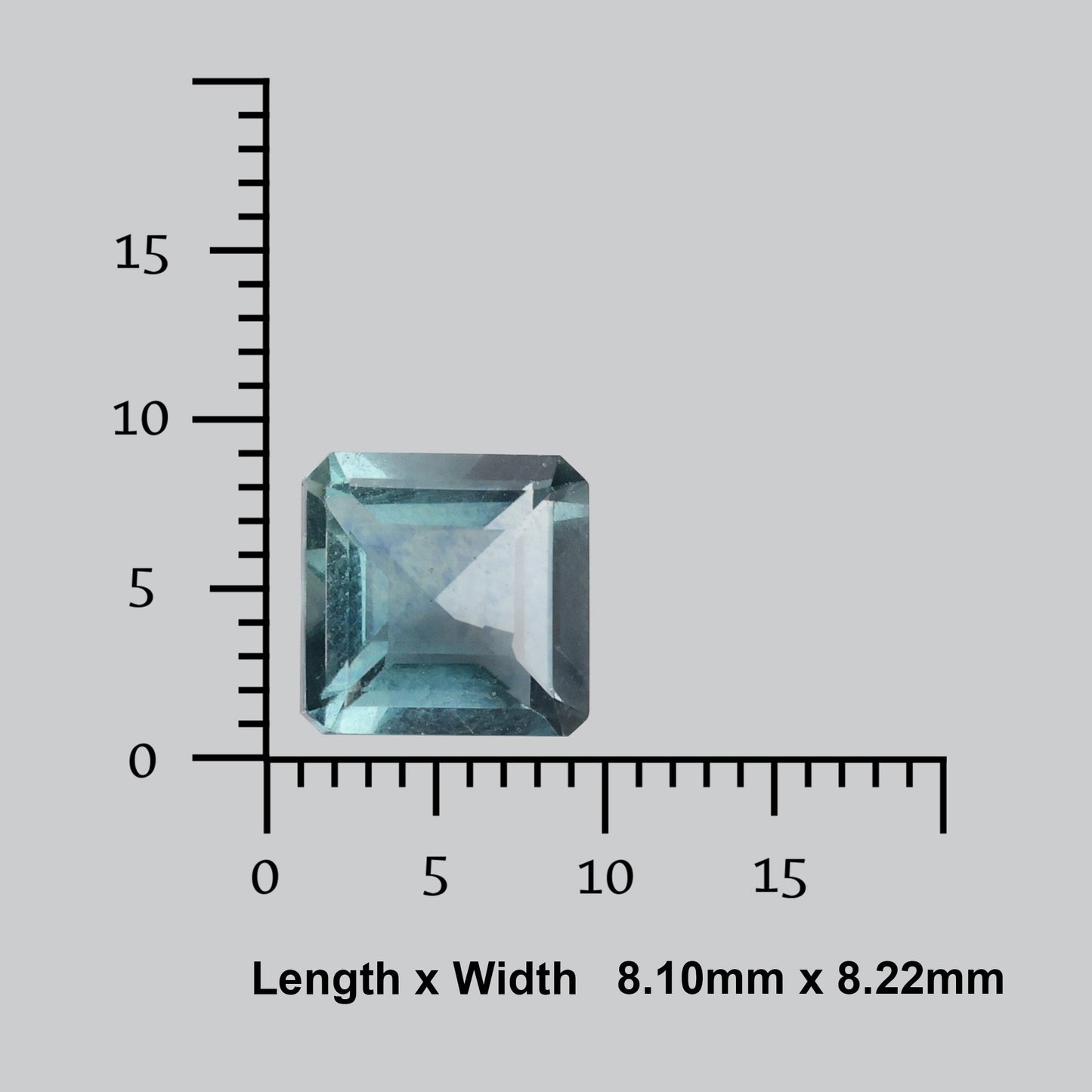 AAA Faceted Belgian Teal Blue Fluorite