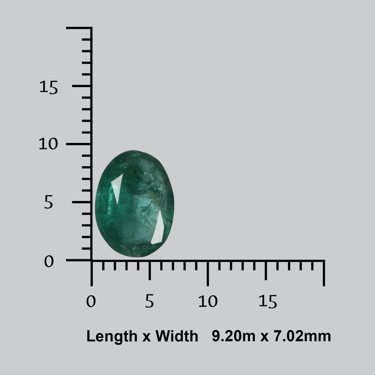 Faceted Zambian Emerald