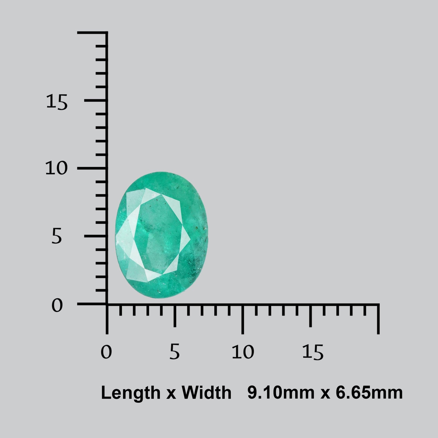 Faceted Zambian Emerald