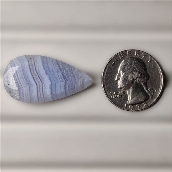 Faceted Blue Lace Agate