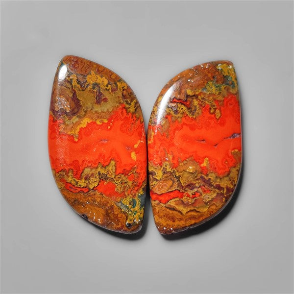 Moroccan Seam Agate Pair