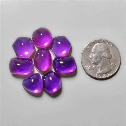 Amethyst With Mother Of Pearl Doublets Lot