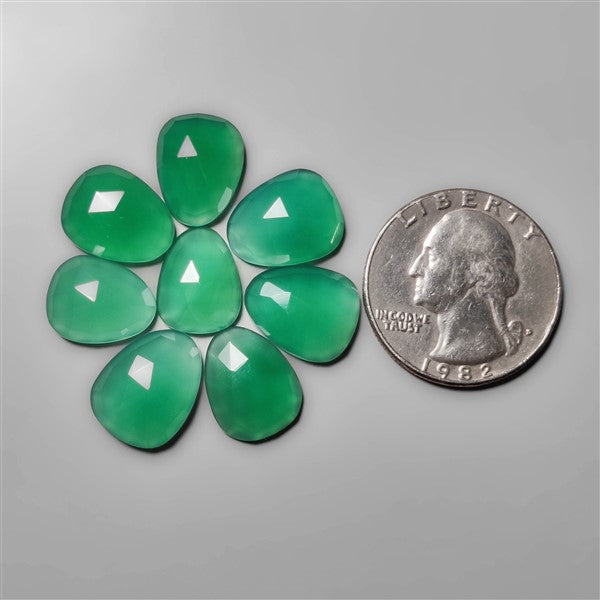 Rose Cut Zimbabwe Chrome Chalcedonies Lot