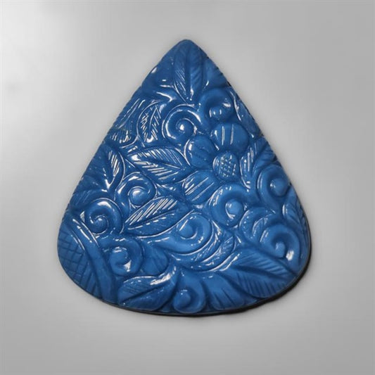 Owyhee Blue Opal Mughal Carving