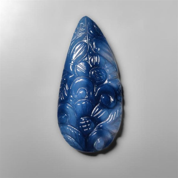 Owyhee Blue Opal Mughal Carving