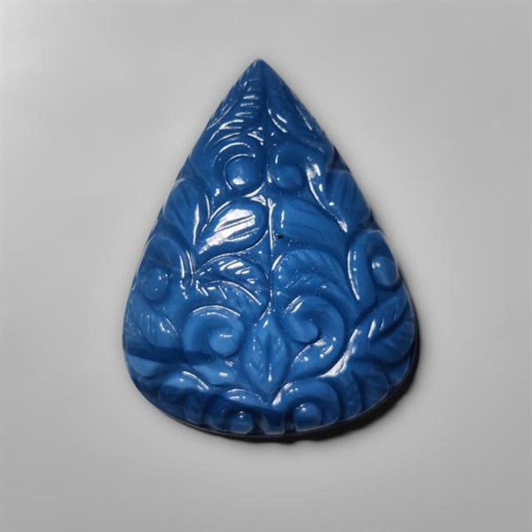 Owyhee Blue Opal Mughal Carving