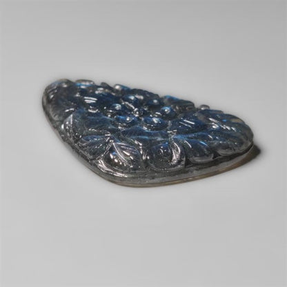 Blue Labradorite Mughal Carving