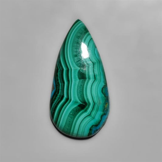 Chrysocolla In Malachite Cabochon