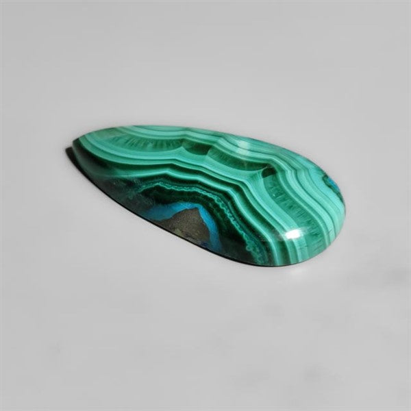 Chrysocolla In Malachite Cabochon