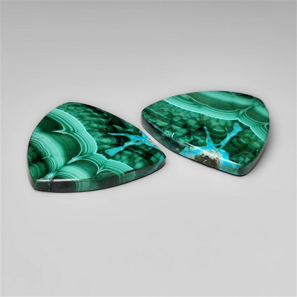 Chrysocolla Malachite Pair