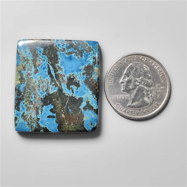 Azurite Shattuckite Cabochon