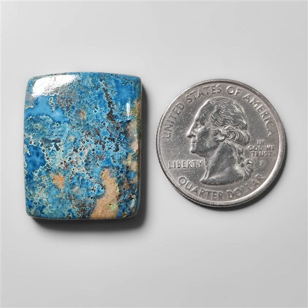 Azurite Shattuckite Cabochon