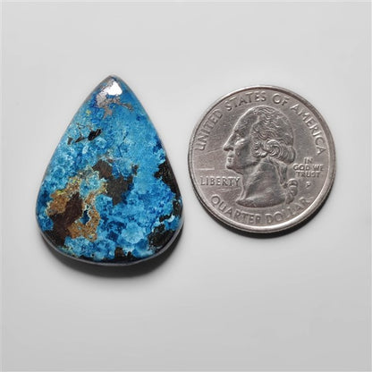 Azurite Shattuckite Cabochon