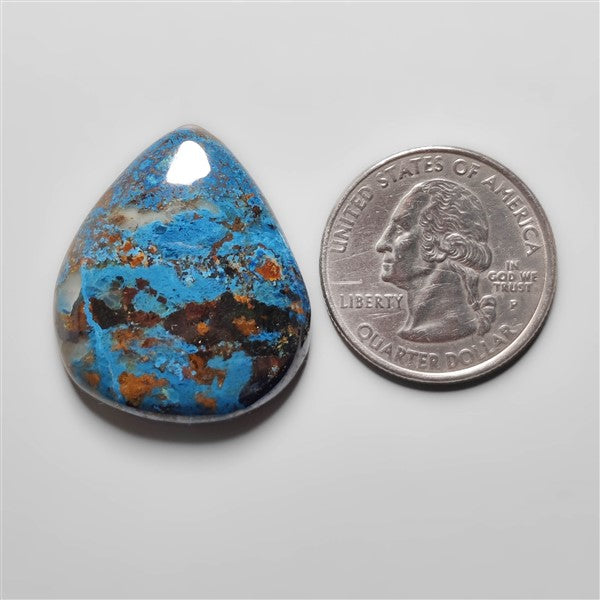 Azurite Shattuckite Cabochon