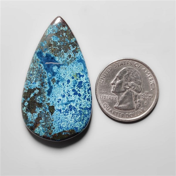 Azurite Shattuckite Cabochon