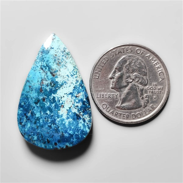 Azurite Shattuckite Cabochon