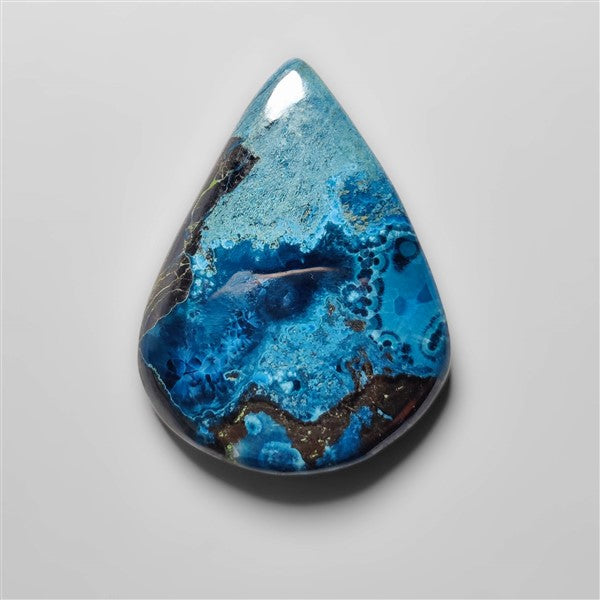 Azurite Shattuckite Cabochon