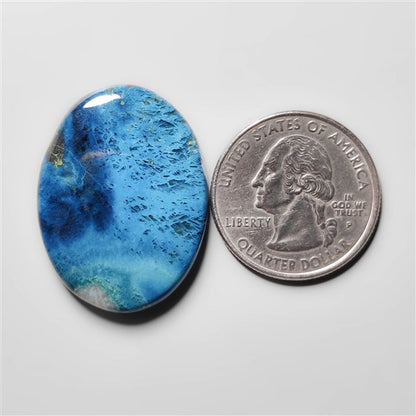 Azurite Shattuckite Cabochon