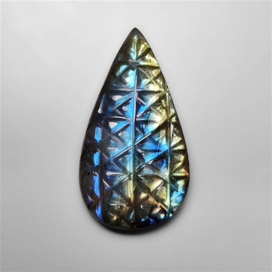 Labradorite Mughal Carving