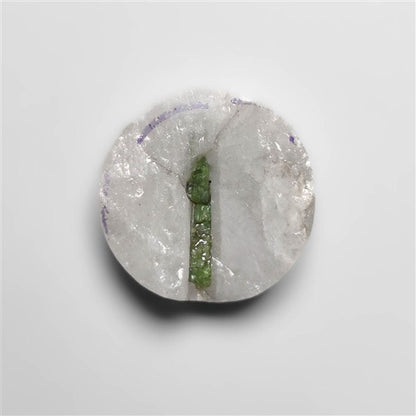 Raw Face Green Tourmaline In Quartz