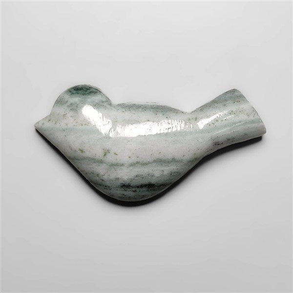 Saturn Chalcedony Bird Carving