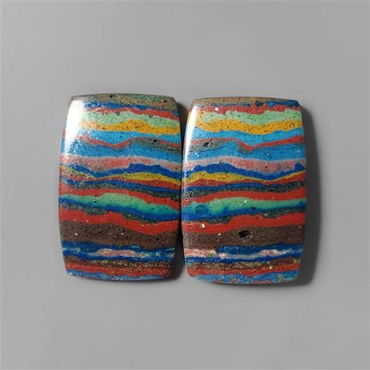 Rainbow Calcilica Pair