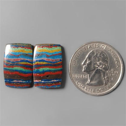 Rainbow Calcilica Pair